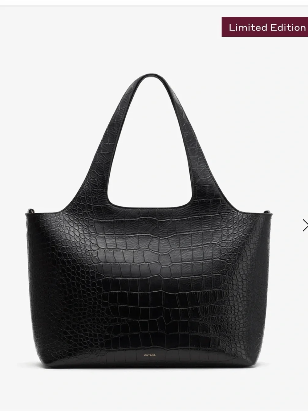 Cuyana System Tote 16-inch (Croco) - Anniversary Collection black new nvr worn!